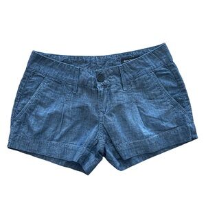 Black Orchid Midnight Blue Cotton Shorts